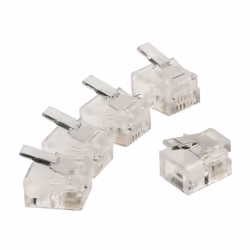 Valueline RJ11, 10 pcs, RJ11, Transparent, 10 pièce(s)