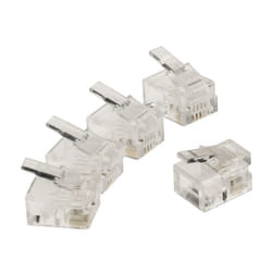 Valueline RJ11, 10 pcs connecteur de fils Transparent