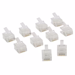Valueline VLTP90933T, RJ12, Transparent, 10 pièce(s), 11,5 cm, 95 mm, 10 mm