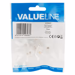Valueline VLTP90933T connecteur de fils RJ12 Transparent