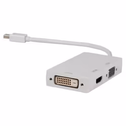 Valueline VLMP37465W0.20 câble vidéo et adaptateur 0,2 m Mini DisplayPort VGA + HDMI + DVI Blanc