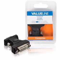 Valueline VGA/DVI-I, VGA, DVI-I, Noir