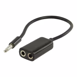 Valueline VLMB22100B02 câble audio 0,2 m 3,5mm 2 x 3.5mm Noir