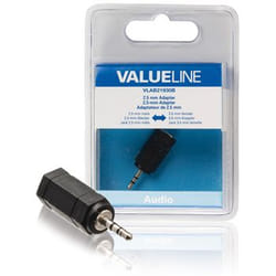 Valueline 2.5mm/3.5mm 3,5mm Noir