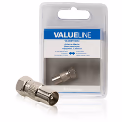 Valueline VLSB41953M, F, Mâle, Mâle, Argent, Métal, Ampoule