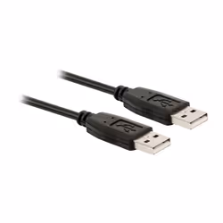 Valueline VLCP60001B20, 2 m, USB A, USB A, USB 2.0, Mâle/Mâle, Noir