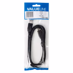 Valueline VLCP60001B20 câble USB 2 m USB 2.0 USB A Noir