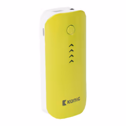 König CS4400PB001GR banque d'alimentation électrique Lithium-Ion (Li-Ion) 4400 mAh Vert, Jaune