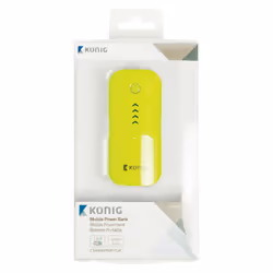 König CS4400PB001GR banque d'alimentation électrique Lithium-Ion (Li-Ion) 4400 mAh Vert, Jaune