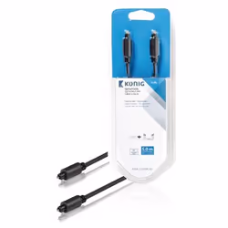 König Toslink Male/Toslink Male, 5 m câble audio Anthracite - Vue supplémentaire 3