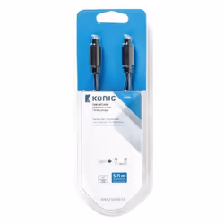 König Toslink Male/Toslink Male, 5 m câble audio Anthracite - Vue supplémentaire 4