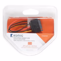 König SATA 15-pin/Molex 4-pin 0.15m 0,15 m