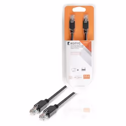 König RJ45, cat. 5e, 3 m câble de réseau Anthracite Cat5e U/UTP (UTP) - Vue supplémentaire 4
