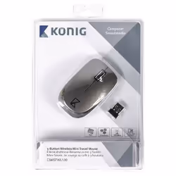 König CSMSTWL100 souris Ambidextre RF sans fil Optique 1600 DPI