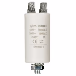Fixapart W1-11000N, Fixed capacitor, Cylindrique, Blanc, CC, 1000 nF, 450 V