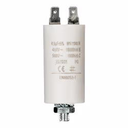 Fixapart W1-11005N, Fixed capacitor, Cylindrique, Blanc, 4500 nF, 5%, 450 V