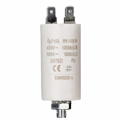 Fixapart W1-11006N, Fixed capacitor, Cylindrique, Blanc, 6000 nF, 5%, 450 V
