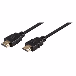 Valueline 1.5m HDMI, 1,5 m, HDMI Type A (Standard), HDMI Type A (Standard), 3840 x 2160 pixels, Compatibilité 3D, Noir