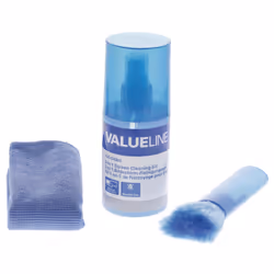 Valueline VLC-CK200, Kit de nettoyage d'équipement électronique, Ordinateur portable, 200 ml, Bleu, 1 pièce(s), 200 mm