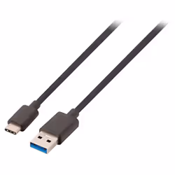 Valueline USB 3.0 C/A, 1 m, 1 m, USB A, USB C, USB 3.2 Gen 1 (3.1 Gen 1), Mâle/Mâle, Noir