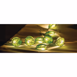 HQ HQLEDSLLEAF, Vert, Fer, Ambiance, Chambre à coucher, Salon, 10 lampe(s), Ampoule(s) non remplaçable(s)