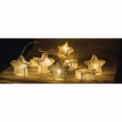HQ HQLEDSLSTAR, Blanc, Fer, Ambiance, Chambre à coucher, Salon, 10 lampe(s), Ampoule(s) non remplaçable(s)