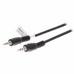 VALUELINE VLAT22000B15 Câble audio stéréo - Jack 35 M - 35 mm mâle - 35 mm mâle - 150 m - Noir