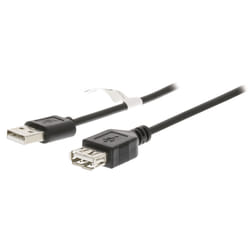 Valueline 2m USB 2.0 câble USB USB A Noir