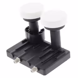 Nedis KN-LNB-TM60N convertisseur abaisseur de fréquence Low Noise Block (LNB) Noir, Blanc
