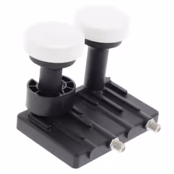 Nedis KN-LNB-TM60N convertisseur abaisseur de fréquence Low Noise Block (LNB) Noir, Blanc