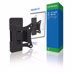 Valueline VLMFM1S, 75 x 75 mm, 100 x 100 mm, 0 - 20°, 70°, Acier, Noir