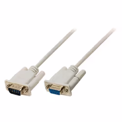 Valueline VLCP52010I05, Ivoire, D-SUB 9-Pin, D-SUB 9-Pin, 0,5 m