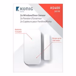 Nedis SAS-ASDW402 capteur de porte/fenêtre Sans fil Porte/Fenêtre Blanc