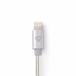 Nedis CCTB39300AL10 câble de téléphone portable Aluminium 1 m USB A Lightning - Vue supplémentaire 4