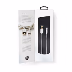 Nedis CCTB39300AL10 câble de téléphone portable Aluminium 1 m USB A Lightning - Vue supplémentaire 7