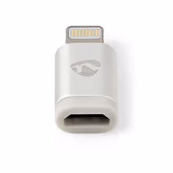 Nedis CCTB39901AL changeur de genre de câble Apple Lightning USB Micro B Female Aluminium