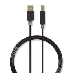 Nedis CCBW60100AT30 câble USB 3 m USB 3.2 Gen 1 (3.1 Gen 1) USB A USB B Anthracite