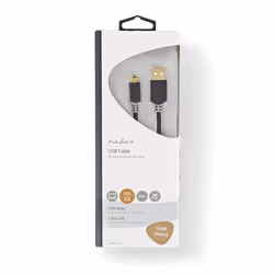 Nedis CCBW60300AT20 câble USB 2 m USB 2.0 USB A Mini-USB B Anthracite