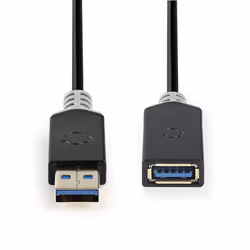 Nedis CCBW61010AT20 câble USB 2 m USB 3.2 Gen 1 (3.1 Gen 1) USB A Anthracite