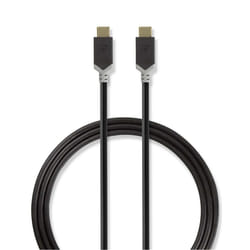 Nedis CCBW64750AT10 câble USB 1 m USB 3.2 Gen 2 (3.1 Gen 2) USB C Anthracite