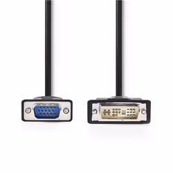 Nedis CCGP32100BK20 câble DVI Noir