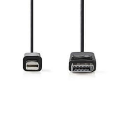 Nedis CCGP37400BK20 câble DisplayPort 2 m Mini DisplayPort Noir