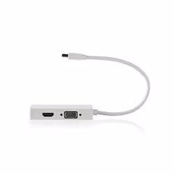 Nedis CCGP37465WT02 câble vidéo et adaptateur 0,2 m Mini DisplayPort VGA (D-Sub) Blanc
