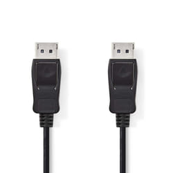 Nedis CCGP37010BK20 câble vidéo et adaptateur 2 m DisplayPort Noir