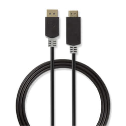 Nedis CCBW37100AT20 câble vidéo et adaptateur 2 m DisplayPort HDMI Anthracite
