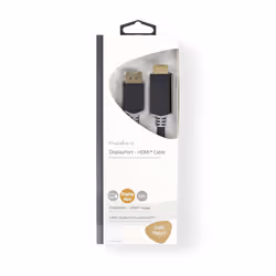 Nedis CCBW37100AT20 câble vidéo et adaptateur 2 m DisplayPort HDMI Anthracite