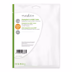 Nedis CCGP37100BK10 câble vidéo et adaptateur 1 m DisplayPort HDMI Noir