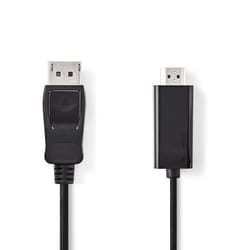 Nedis CCGP37100BK20 câble vidéo et adaptateur 2 m DisplayPort HDMI Noir