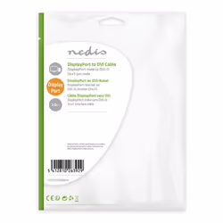Nedis CCGP37200BK10 câble vidéo et adaptateur 1 m DisplayPort DVI-D Noir