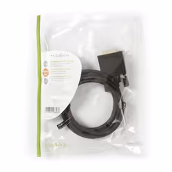 Nedis CCGP37200BK20 câble vidéo et adaptateur 2 m DisplayPort DVI-D 24+1-Pin Noir